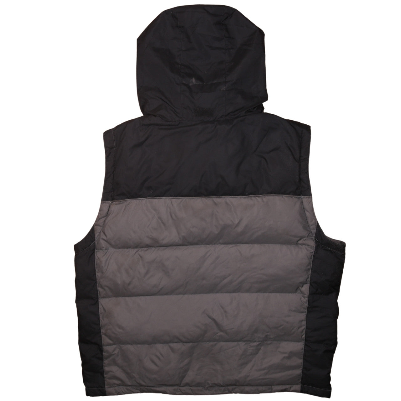 Champion Men's Grey XL Puffer Waistcoat with Hood - Lined Outdoor Vest