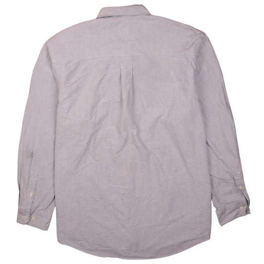 Timberland Men's Grey XL Long Sleeve Button-Up Cotton Shirt