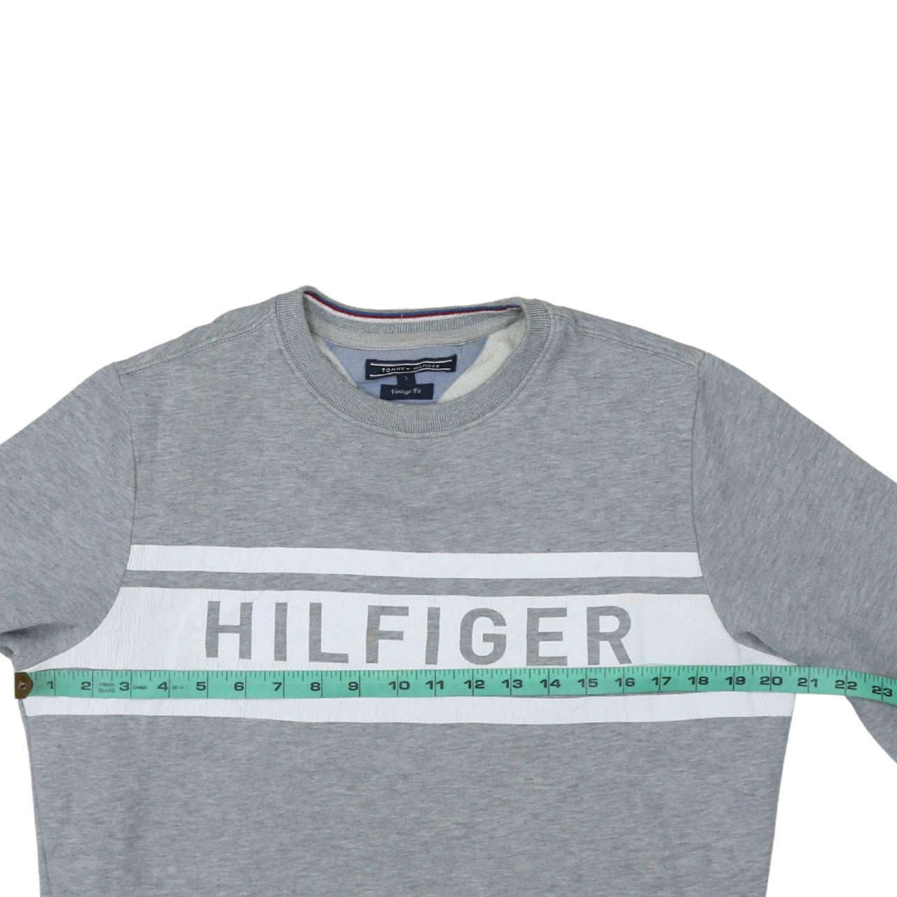 Tommy Hilfiger Men's Grey Logo Sweatshirt Small Classic Fit