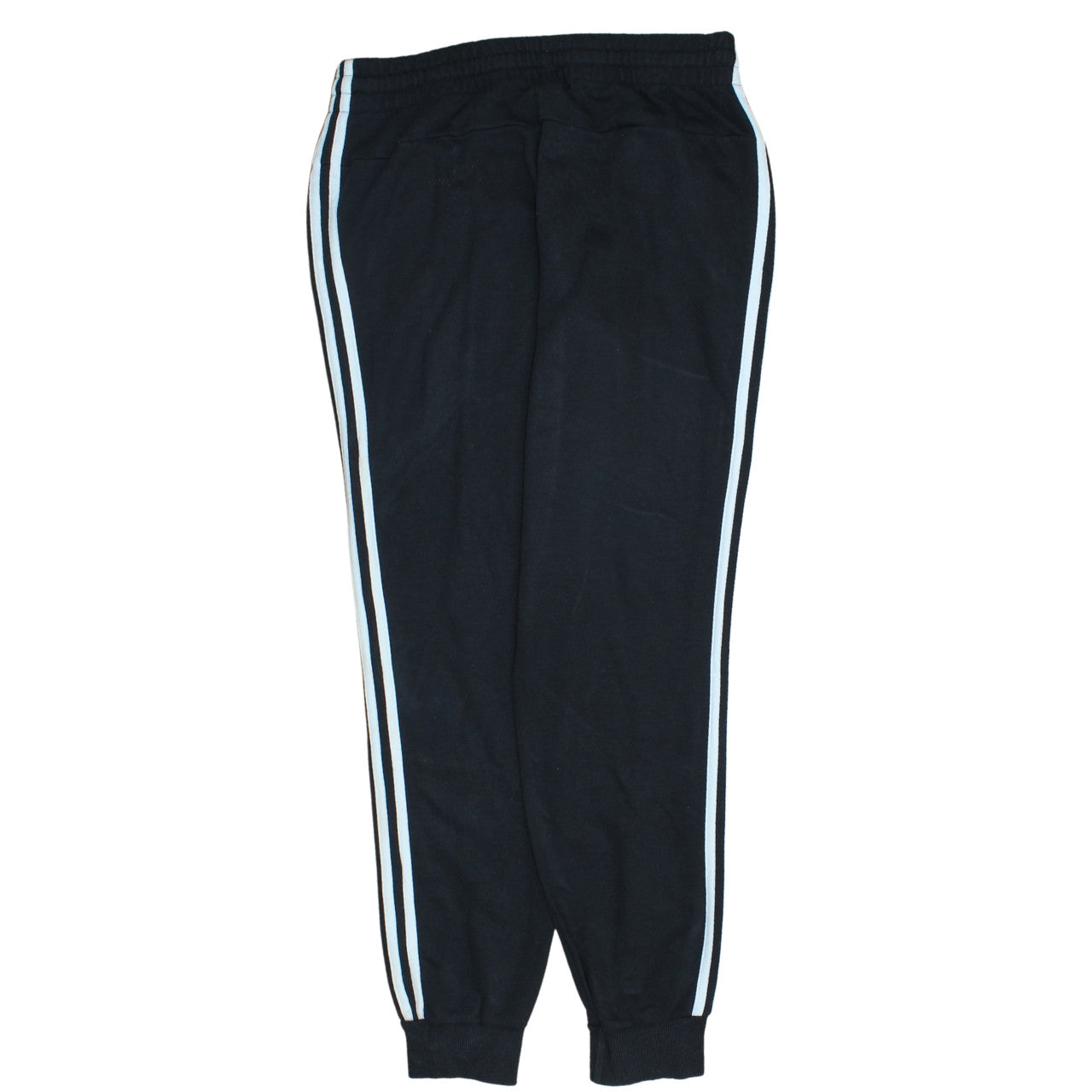 Adidas Womens Black Jogger Sweatpants Size M Elastic Waist Stripe Casual