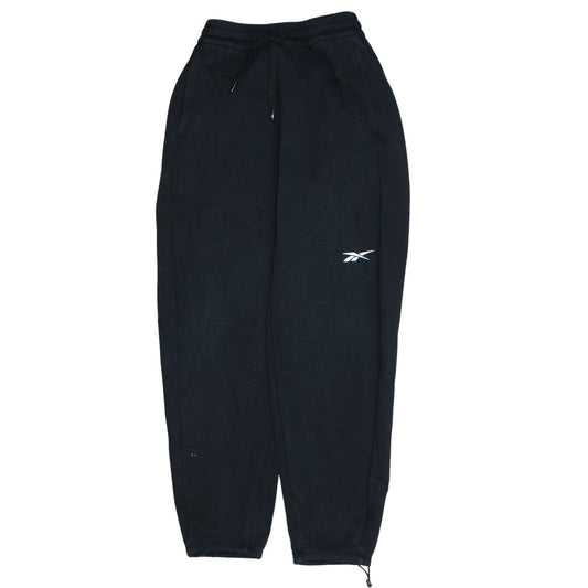 Reebok Women Black Small Jogger Sweatpants with Ankle Zip