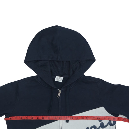 Champion Men's Blue Full Zip Hoodie Large Logo Sportswear
