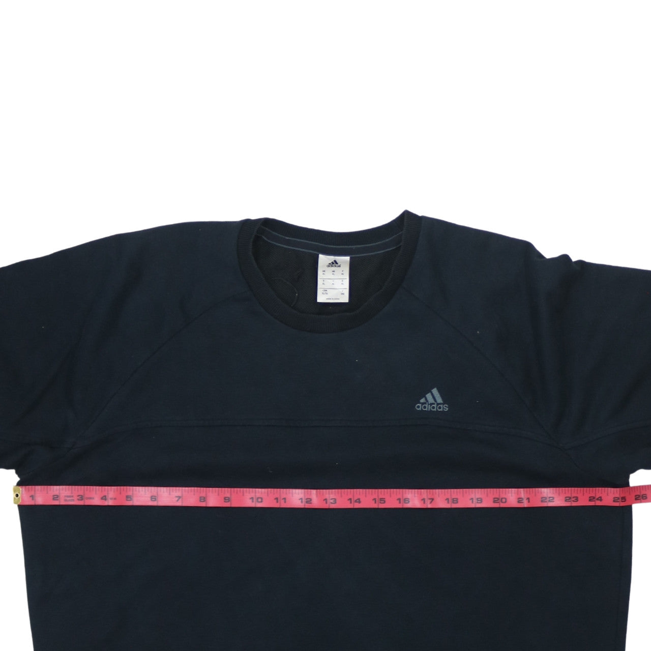 Adidas Men's Black Pullover Sweatshirt Size L Crew Neck Fleece