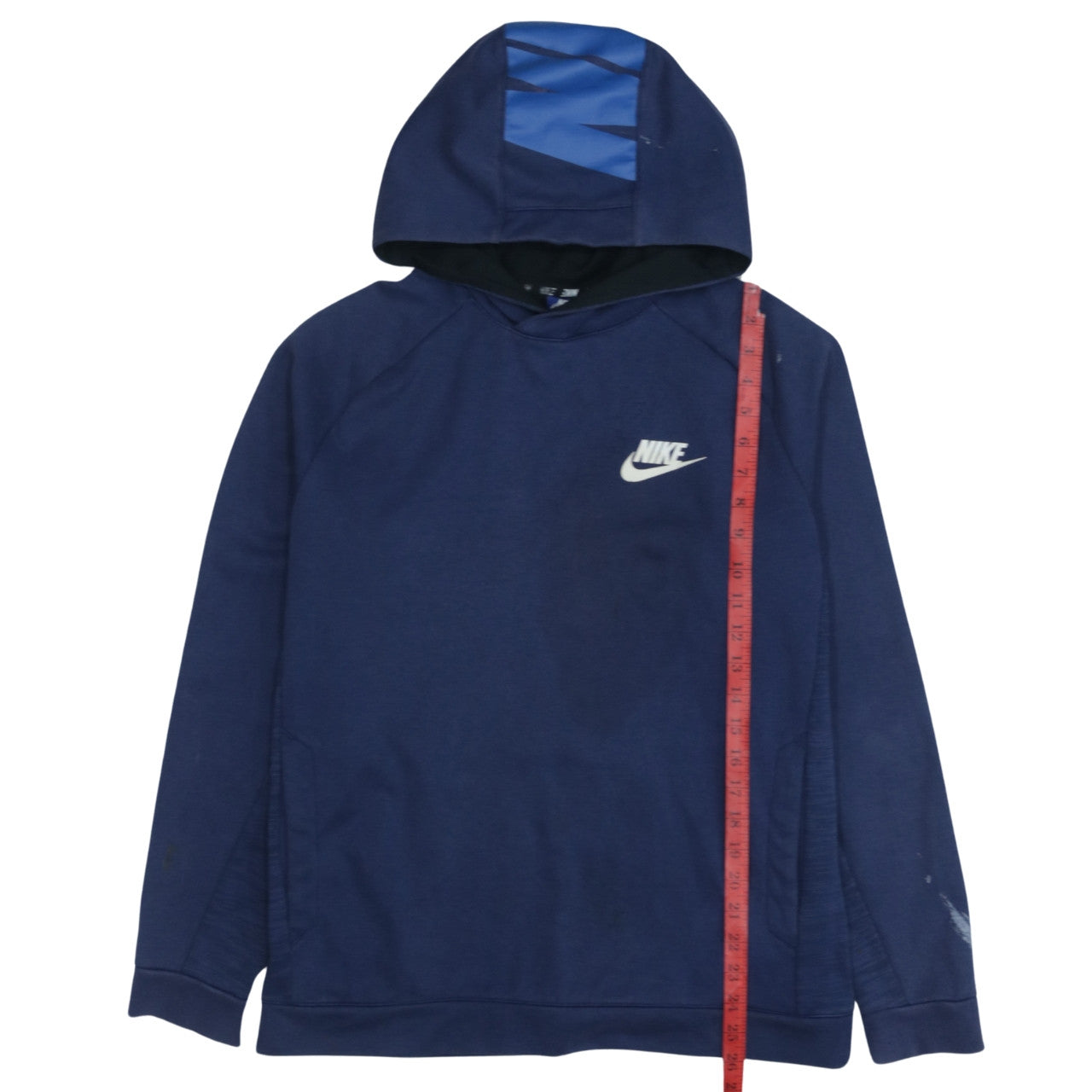 Nike Men's Blue Pullover Hoodie M Sports Logo Sweatshirt
