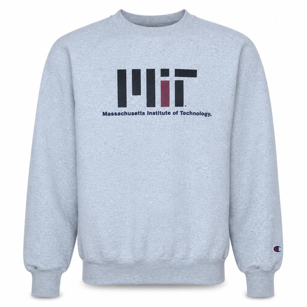Champion Men's Grey MIT Graphic Pullover Sweatshirt Size S