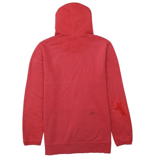 Under Armour Men's Red Pullover Hoodie M Relaxed Fit Fleece