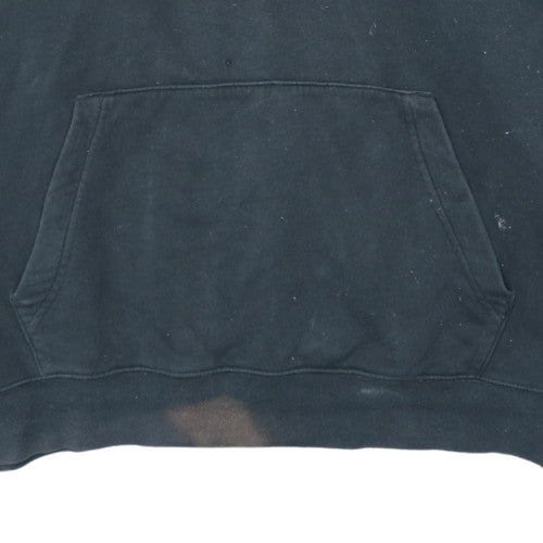 Nike Mens Black XL Pullover Hoodie with Logo Fleece Sweatshirt