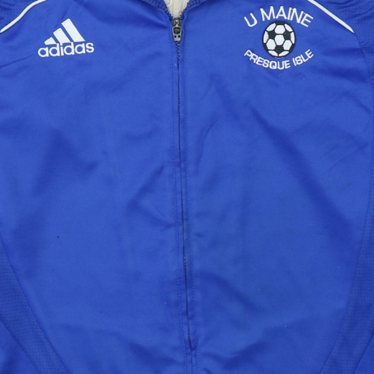 Adidas Men's Blue Track Jacket L Football Clima365 Full Zip
