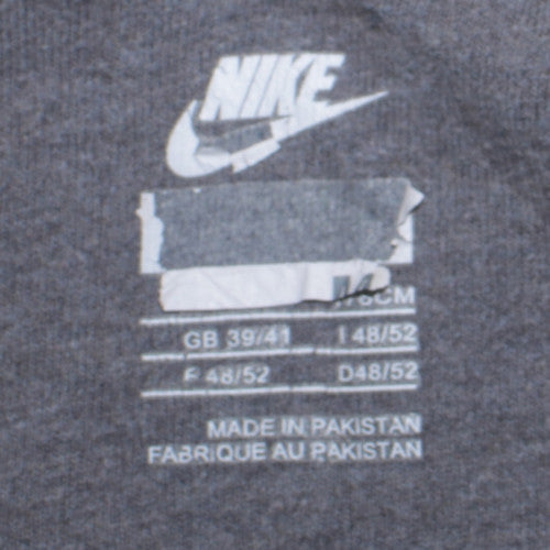 Nike Mens Grey Crew Neck Sweatshirt Size L Classic Pullover