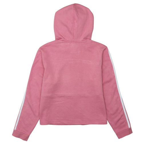 Adidas Women Pink Pullover Hoodie L Logo Hooded Sweatshirt