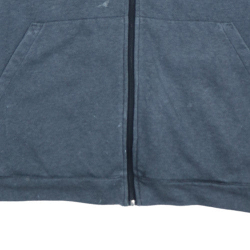 Adidas Mens Grey Full Zip Hoodie XL Fleece Athletic Casual