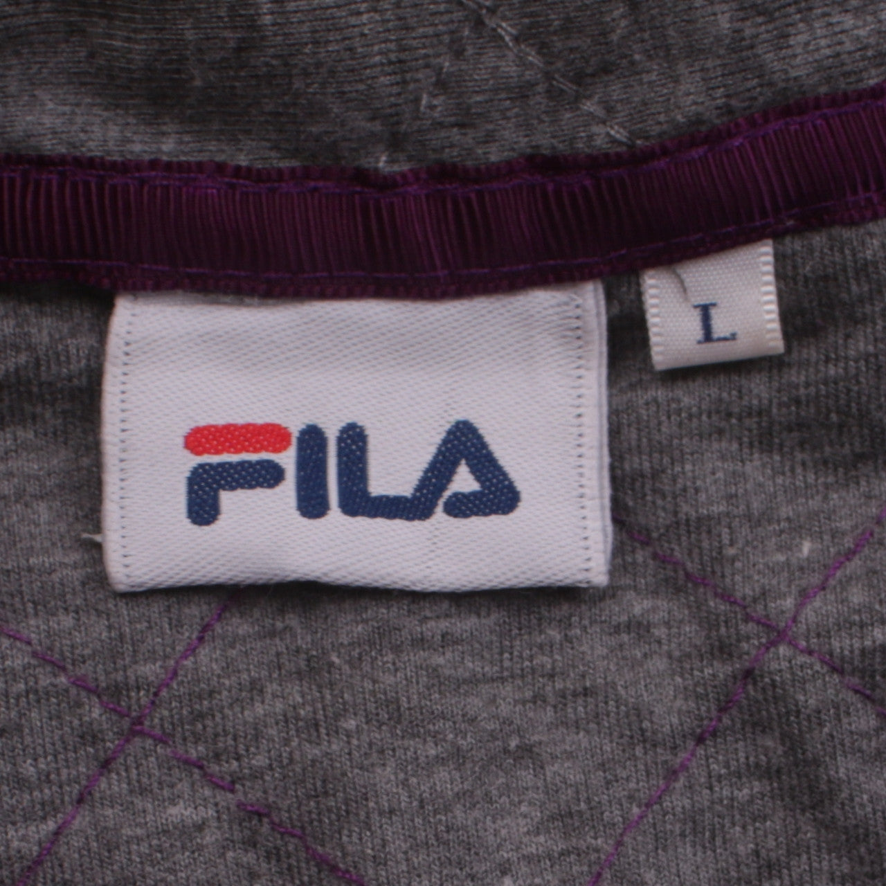 FILA Women's Purple Fleece Full Zip Jacket Size L