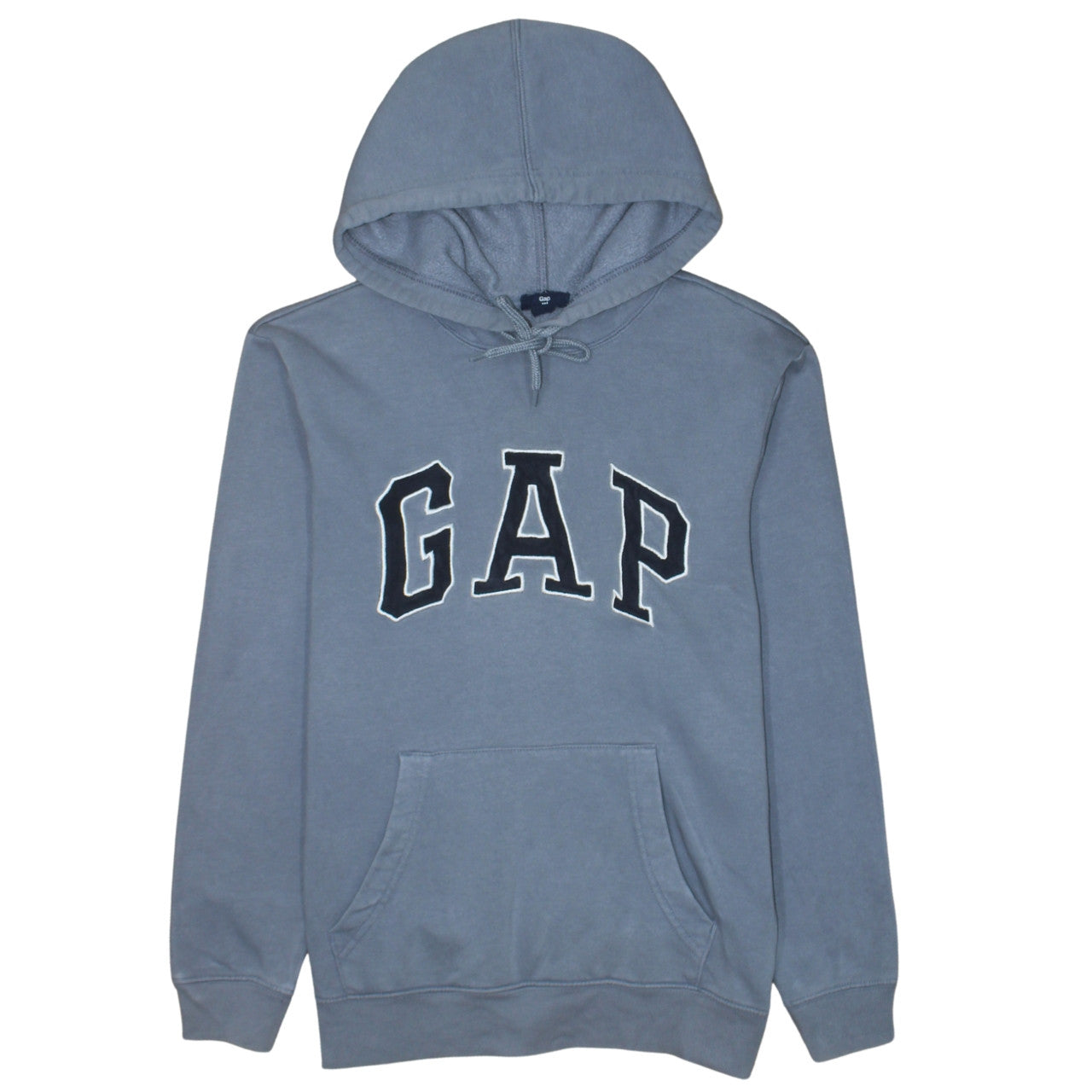 GAP Men's Blue Pullover Hoodie XS Regular Fit Logo Fleece