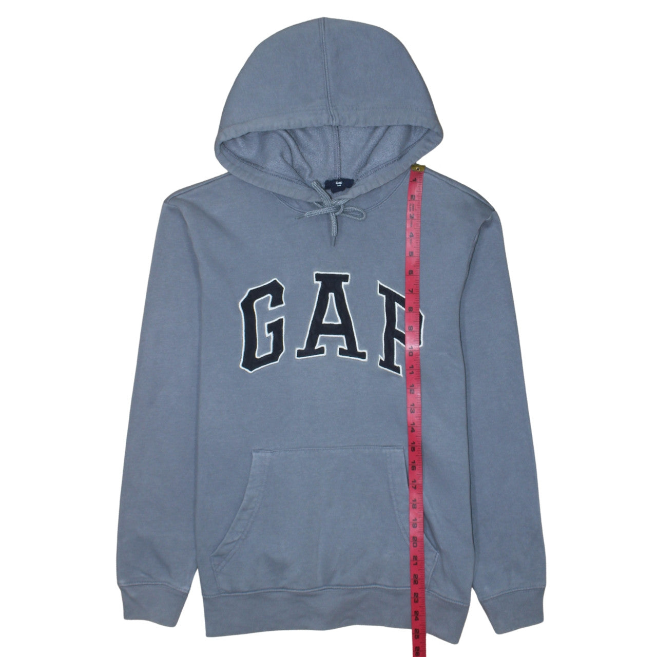 GAP Men's Blue Pullover Hoodie XS Regular Fit Logo Fleece