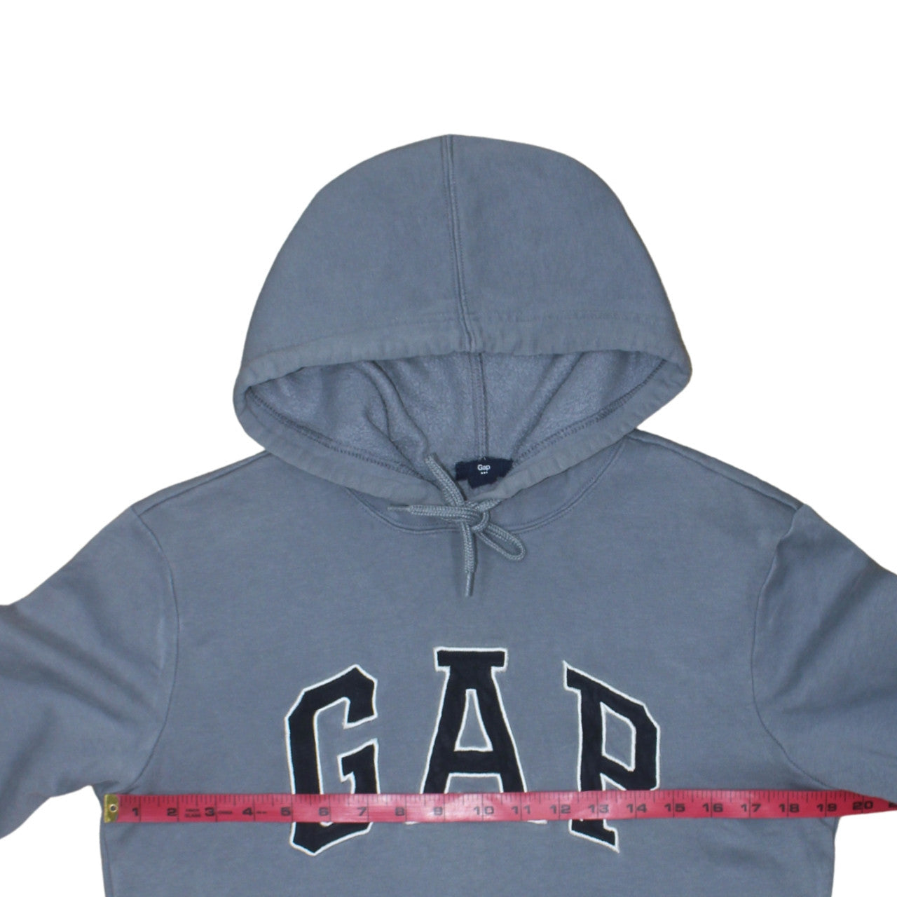 GAP Men's Blue Pullover Hoodie XS Regular Fit Logo Fleece