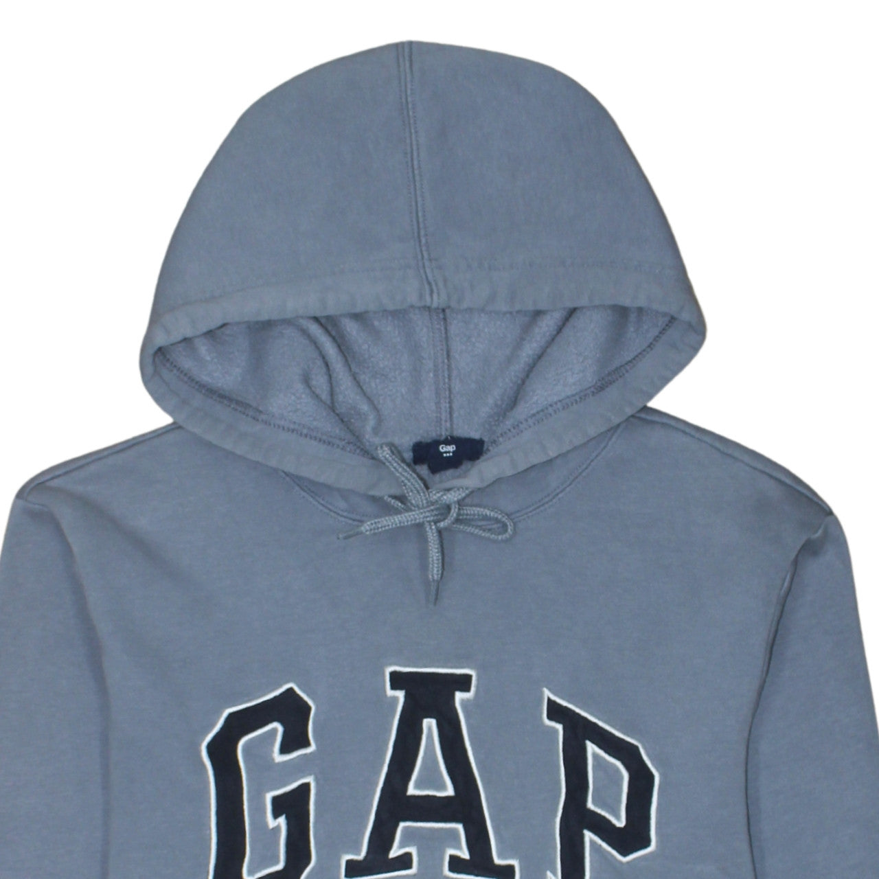 GAP Men's Blue Pullover Hoodie XS Regular Fit Logo Fleece
