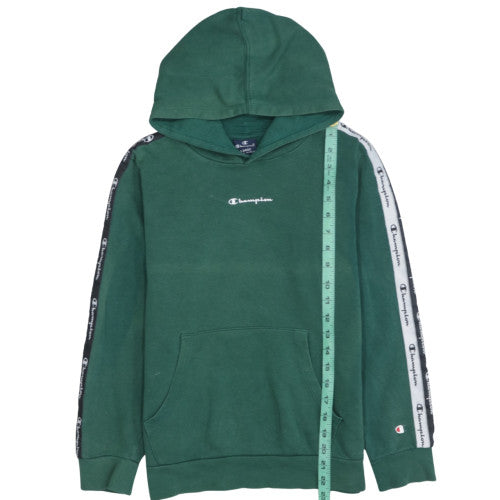 Champion Boys Green Logo Hoodie Pullover Size 11-12 Years Large
