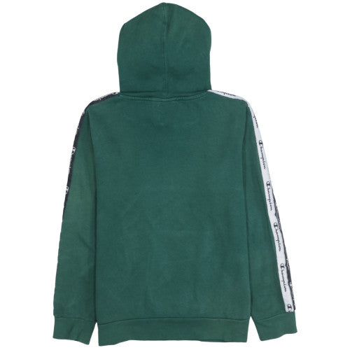 Champion Boys Green Logo Hoodie Pullover Size 11-12 Years Large