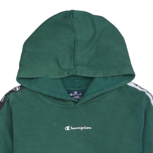 Champion Boys Green Logo Hoodie Pullover Size 11-12 Years Large