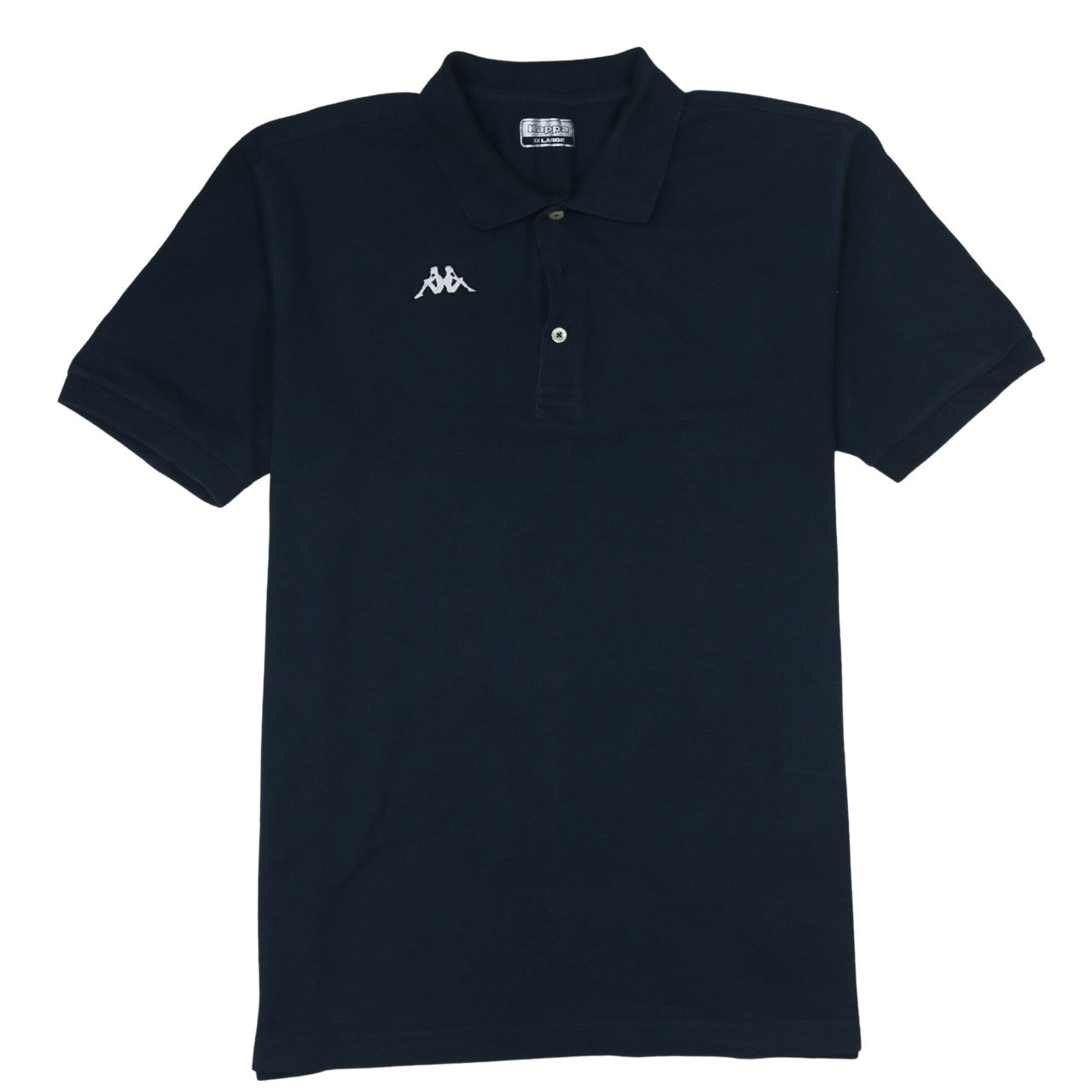 Kappa Men’s Black 2XL Polo Shirt Regular Fit Short Sleeve