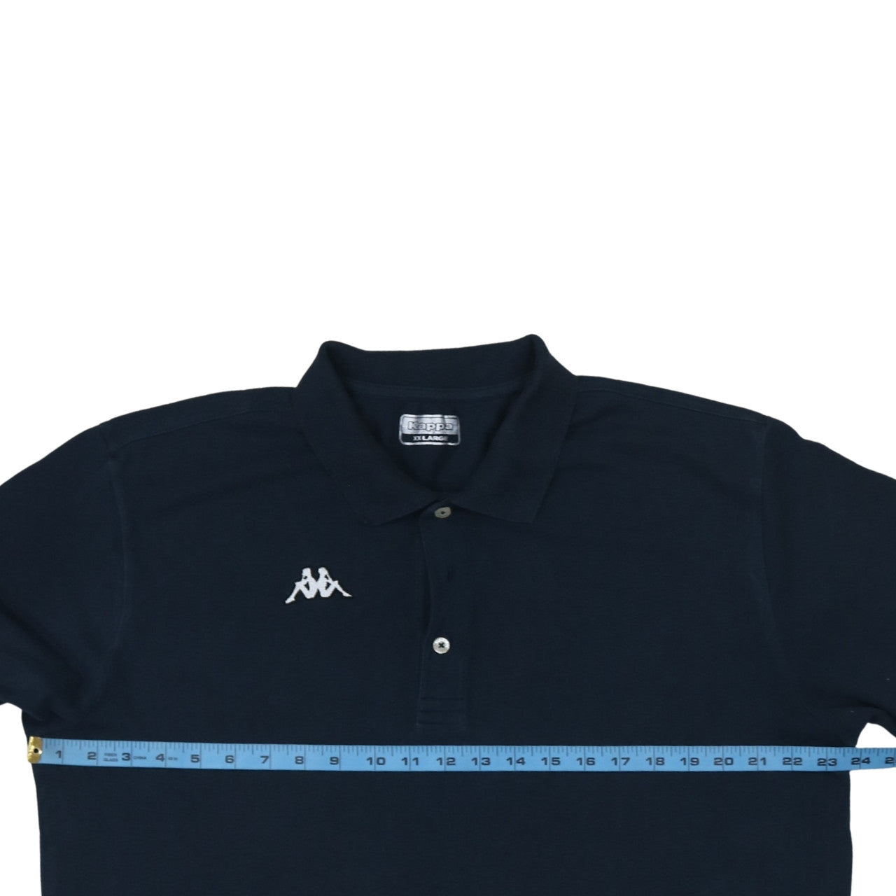 Kappa Men’s Black 2XL Polo Shirt Regular Fit Short Sleeve