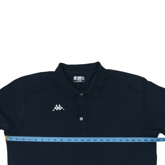 Kappa Men’s Black 2XL Polo Shirt Regular Fit Short Sleeve