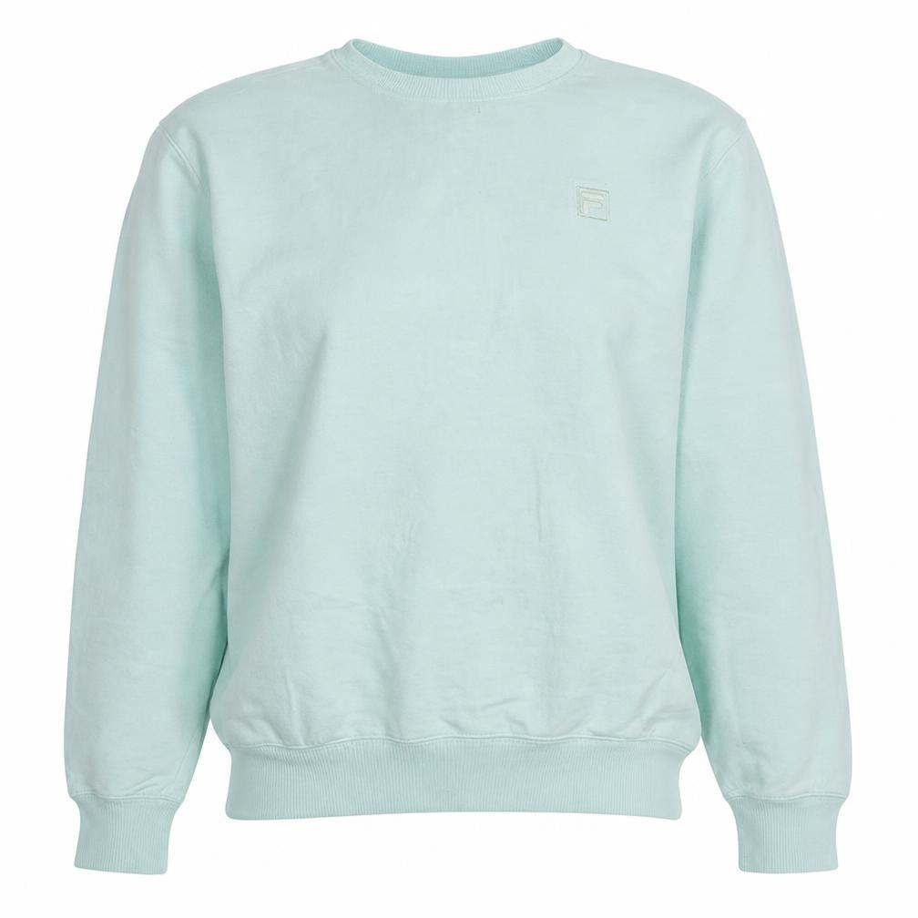 Front view of Fila Women's Blue Small Pullover Sweatshirt Crew Neck