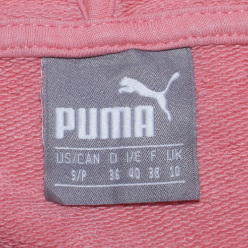 Puma Womens Pink Hoodie Size 10 Pullover Hooded Sweatshirt