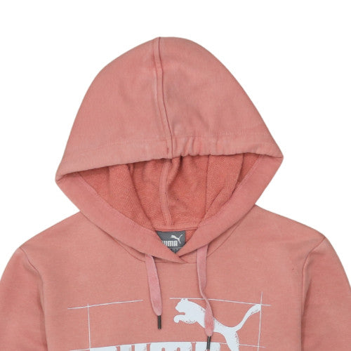 Puma Womens Pink Hoodie Size 10 Pullover Hooded Sweatshirt
