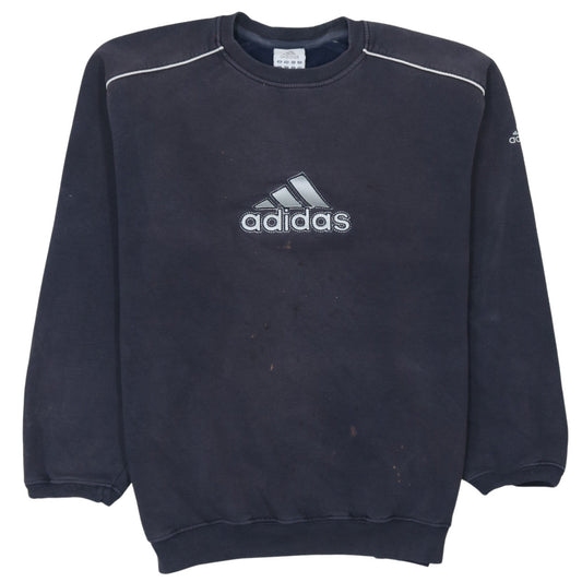Adidas Men's Blue XL Pullover Sweatshirt Crew Neck Logo Sportswear