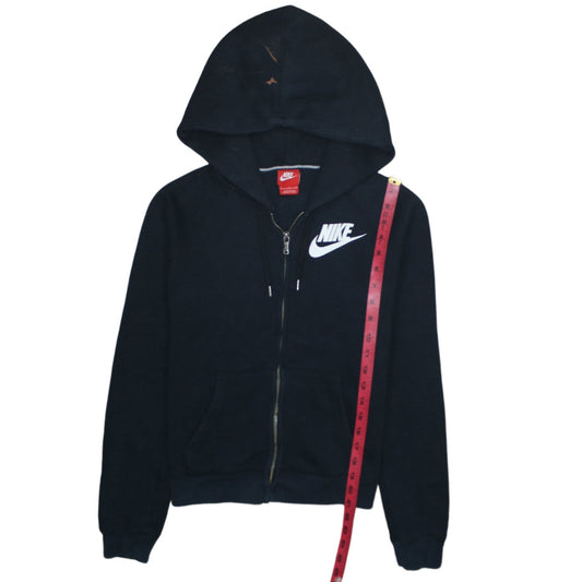 Nike Womens Black Small Full Zip Hoodie Sweatshirt