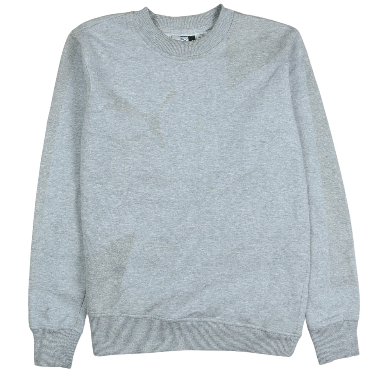 Puma Mens Grey Crew Neck Pullover Sweatshirt Size S