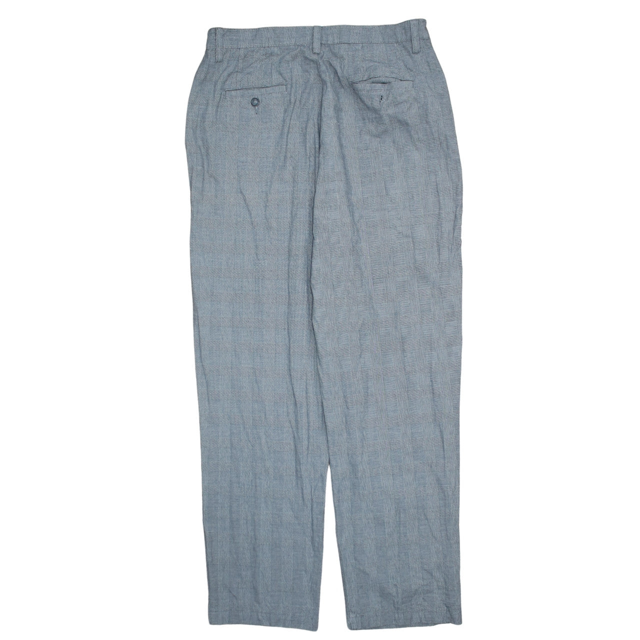 Lee Men's Grey Check Chino Trousers Size 16 Regular Fit