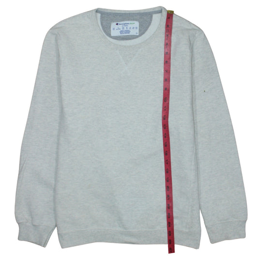 Champion Eco Women Grey 2XL Pullover Sweatshirt with Logo