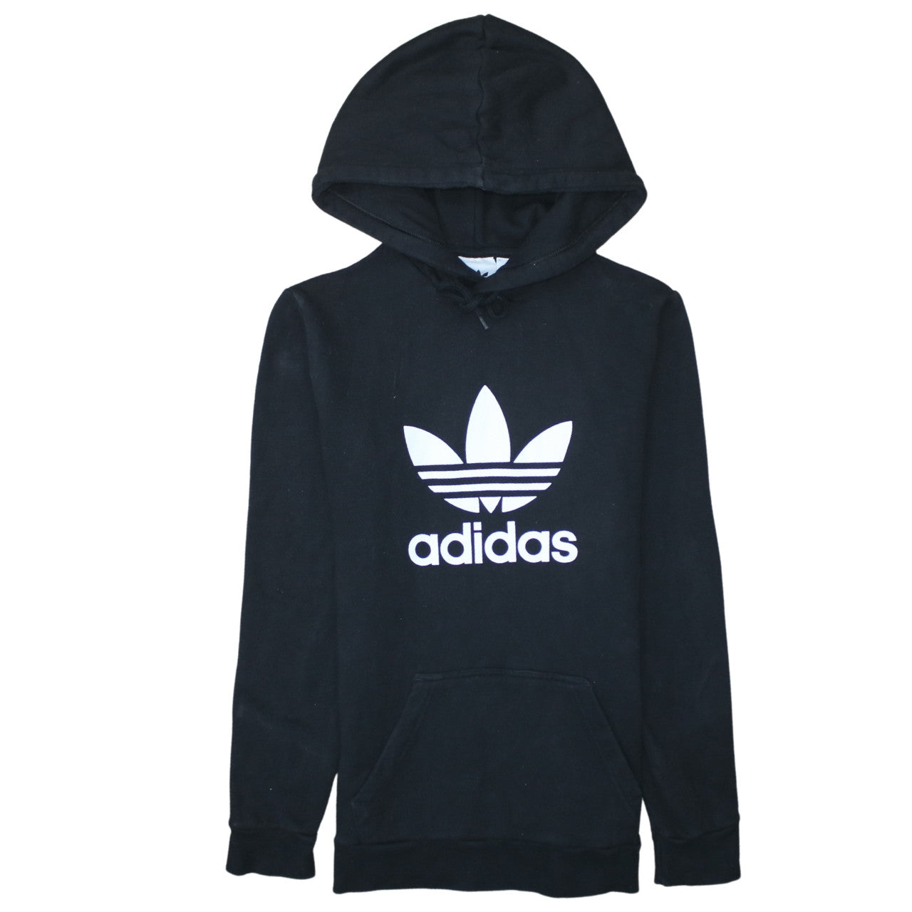 Adidas Men's Black XS Pullover Hoodie with Logo, Regular Fit