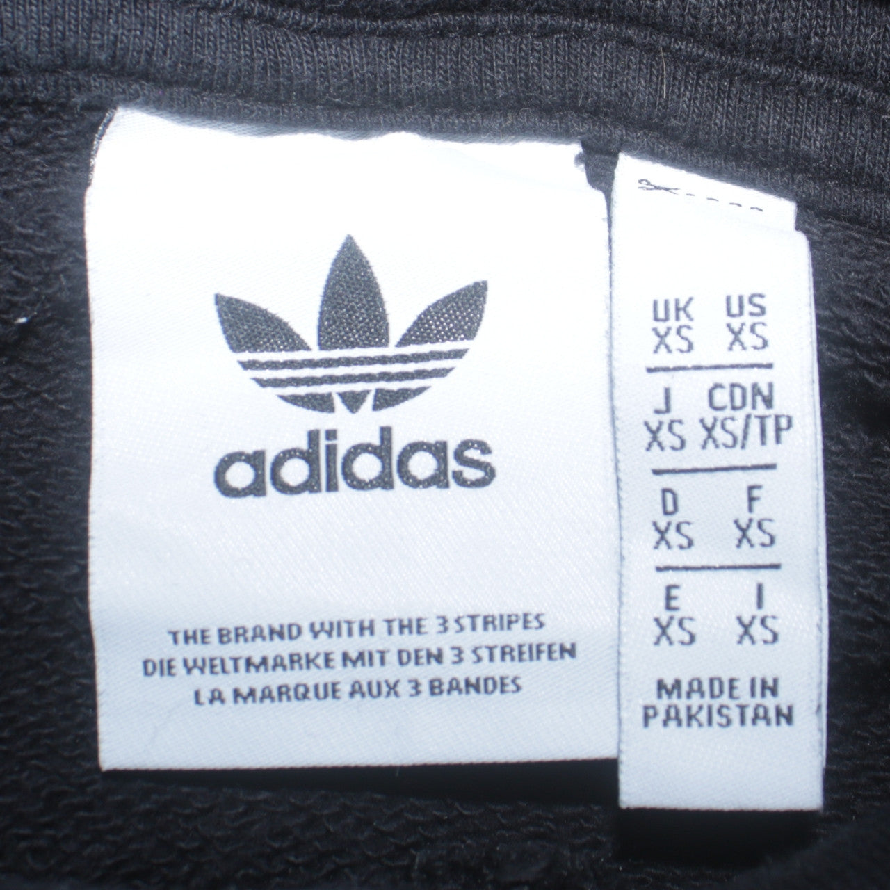 Adidas Men's Black XS Pullover Hoodie with Logo, Regular Fit