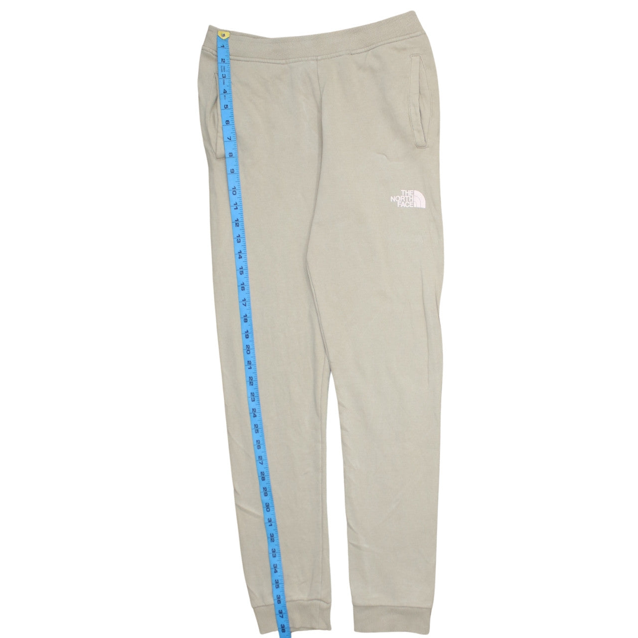 The North Face Girls Beige Jogger Sweatpants L Fleece Activewear Trousers