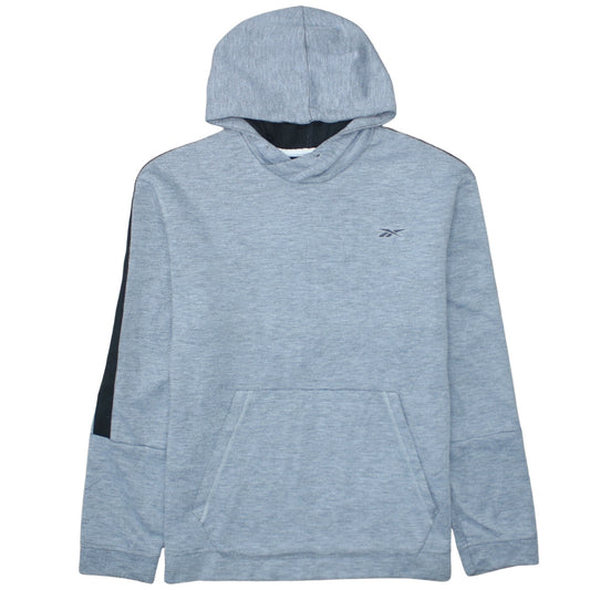 Reebok Men's Grey Pullover Hoodie L Lightweight Sportswear