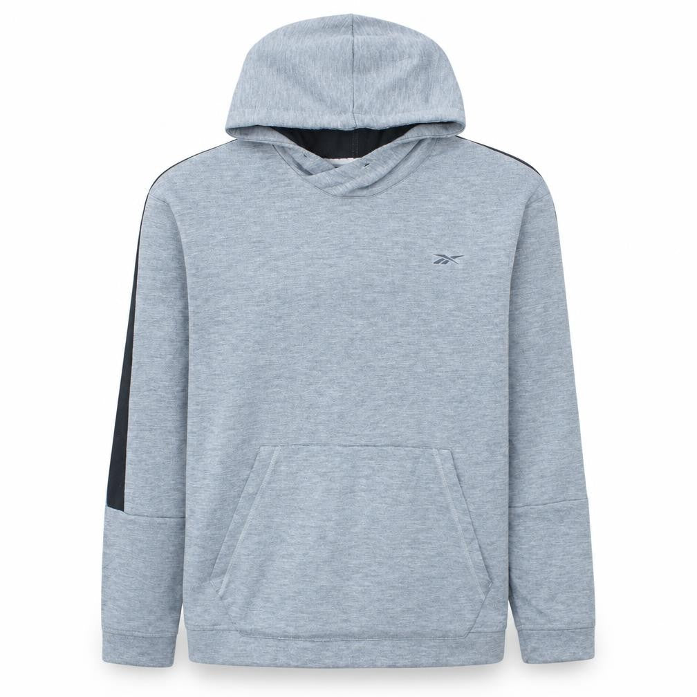 Reebok Men's Grey Pullover Hoodie L Lightweight Sportswear