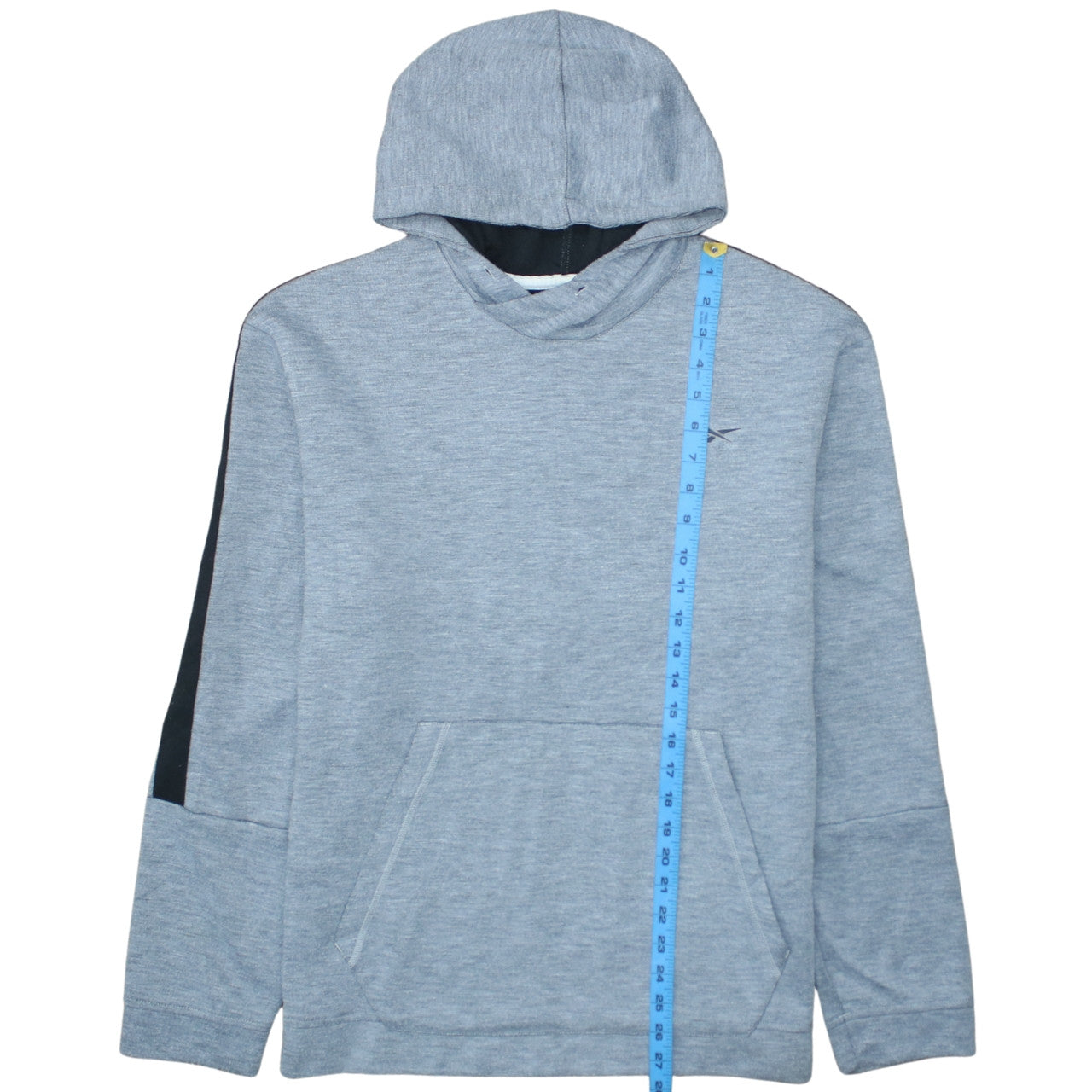 Reebok Men's Grey Pullover Hoodie L Lightweight Sportswear