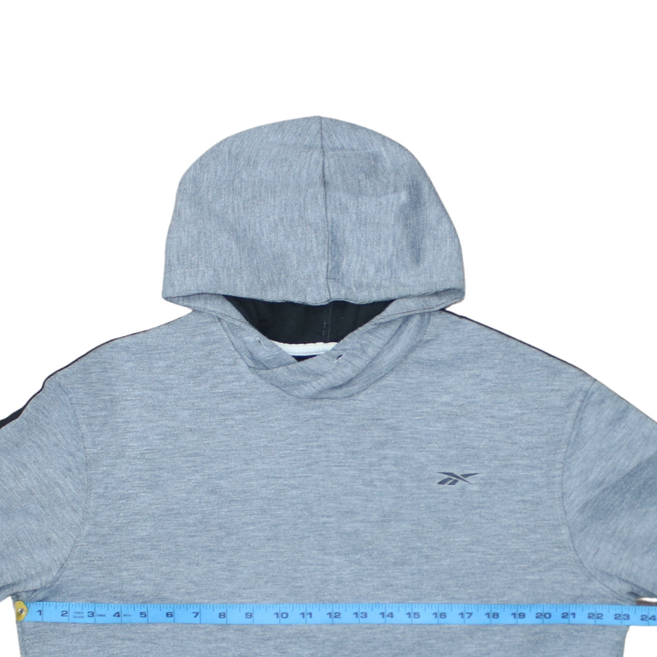 Reebok Men's Grey Pullover Hoodie L Lightweight Sportswear