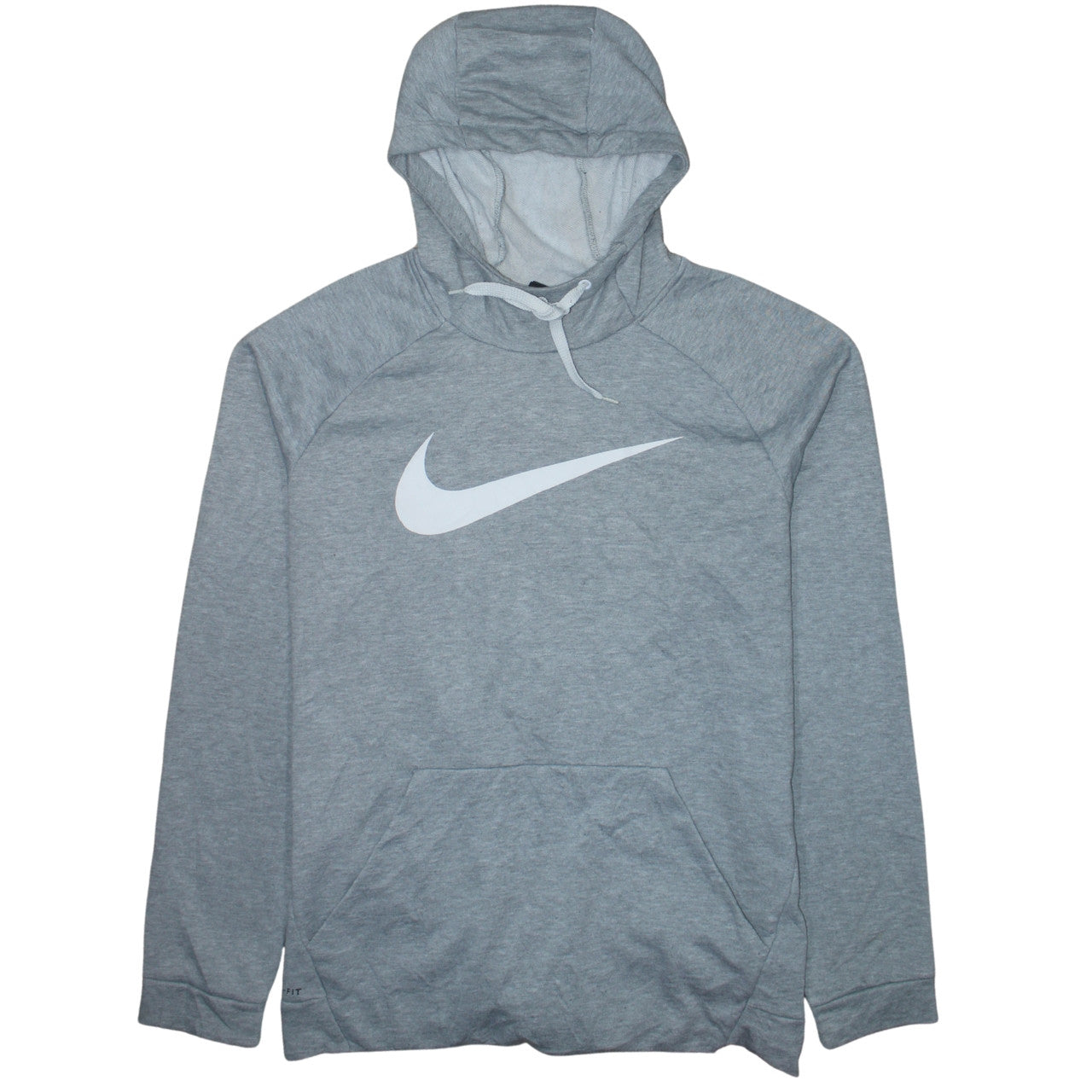 Nike Men's Grey Dri-Fit XL Pullover Hoodie with Logo