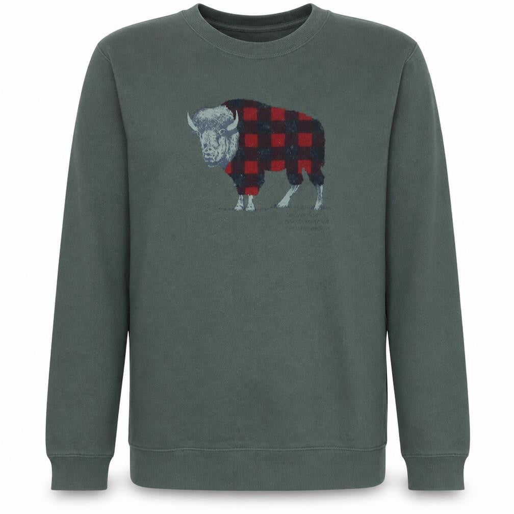 Columbia Men's Green Animal Print Crew Neck Sweatshirt Size L