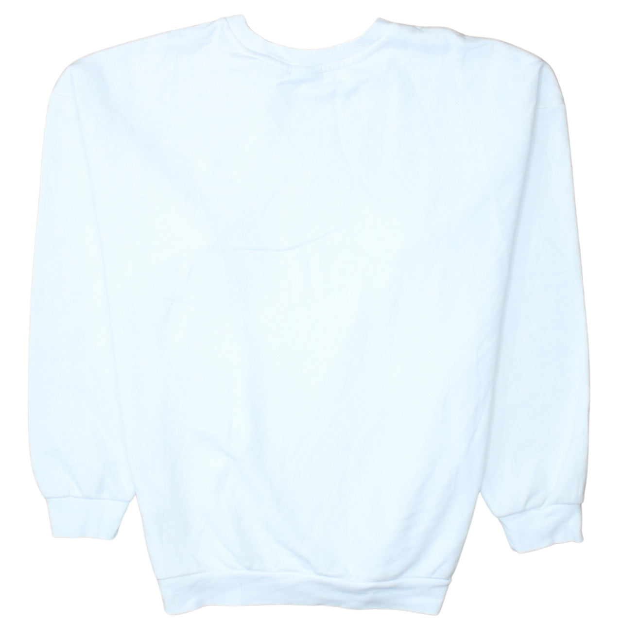 Adidas Womens White Crew Neck Pullover Sweatshirt UK 12
