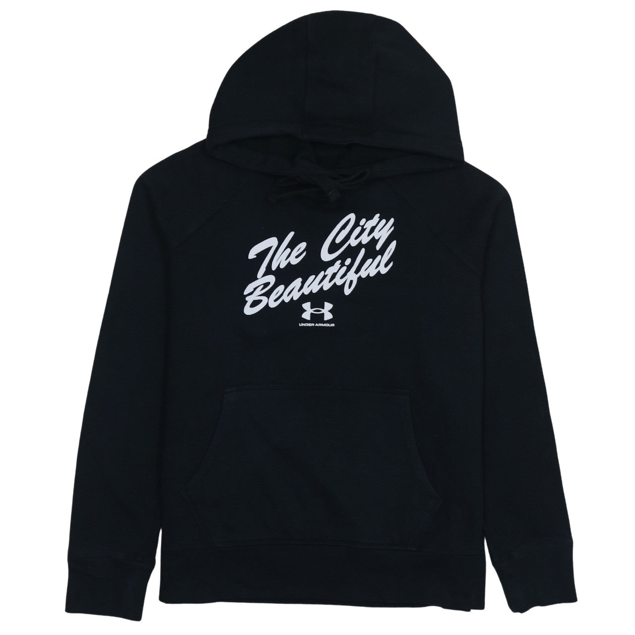 Under Armour Women's Black Pullover Hoodie Small Loose Fit 'The City Beautiful'