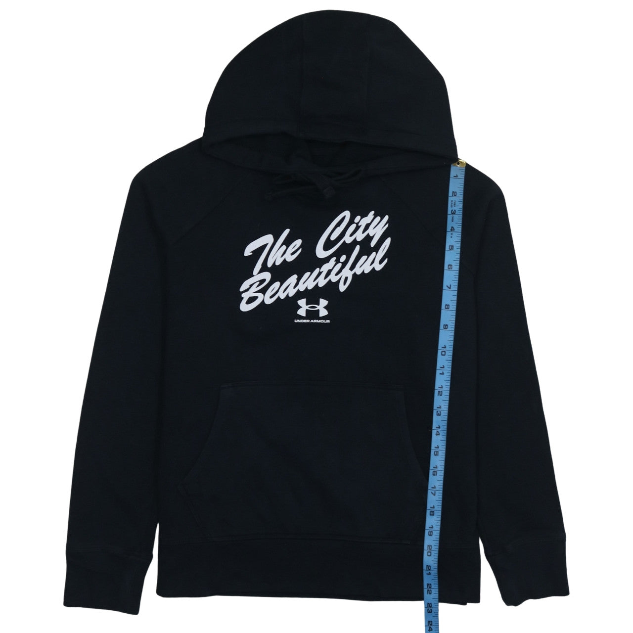 Under Armour Women's Black Pullover Hoodie Small Loose Fit 'The City Beautiful'