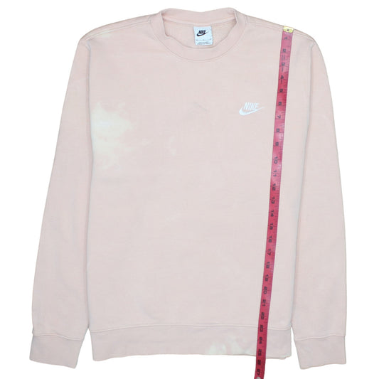 Nike Womens Beige Sweatshirt Medium Pullover Crew Neck Relaxed Fit