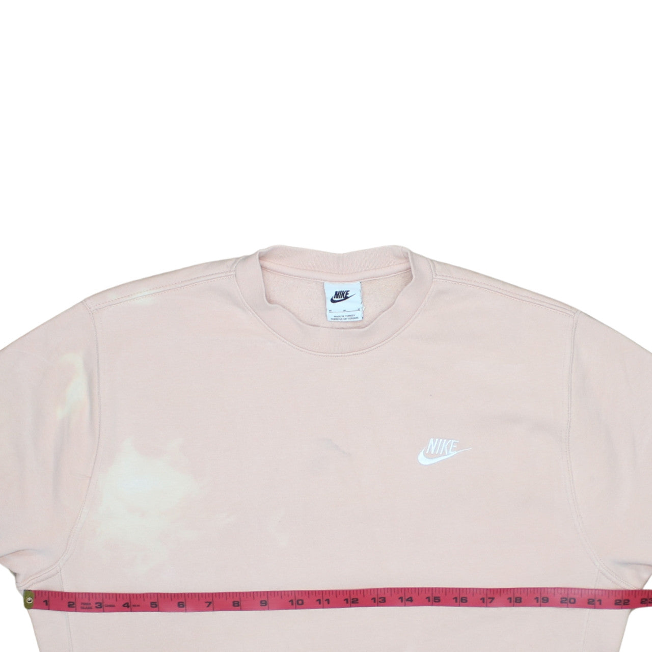 Nike Womens Beige Sweatshirt Medium Pullover Crew Neck Relaxed Fit