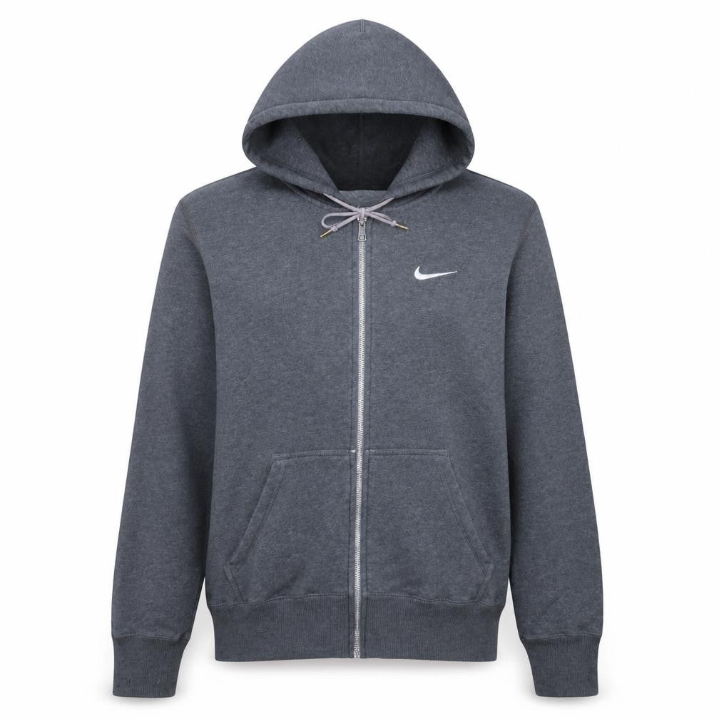 Nike Men's Grey Full Zip Hoodie Small Regular Fit