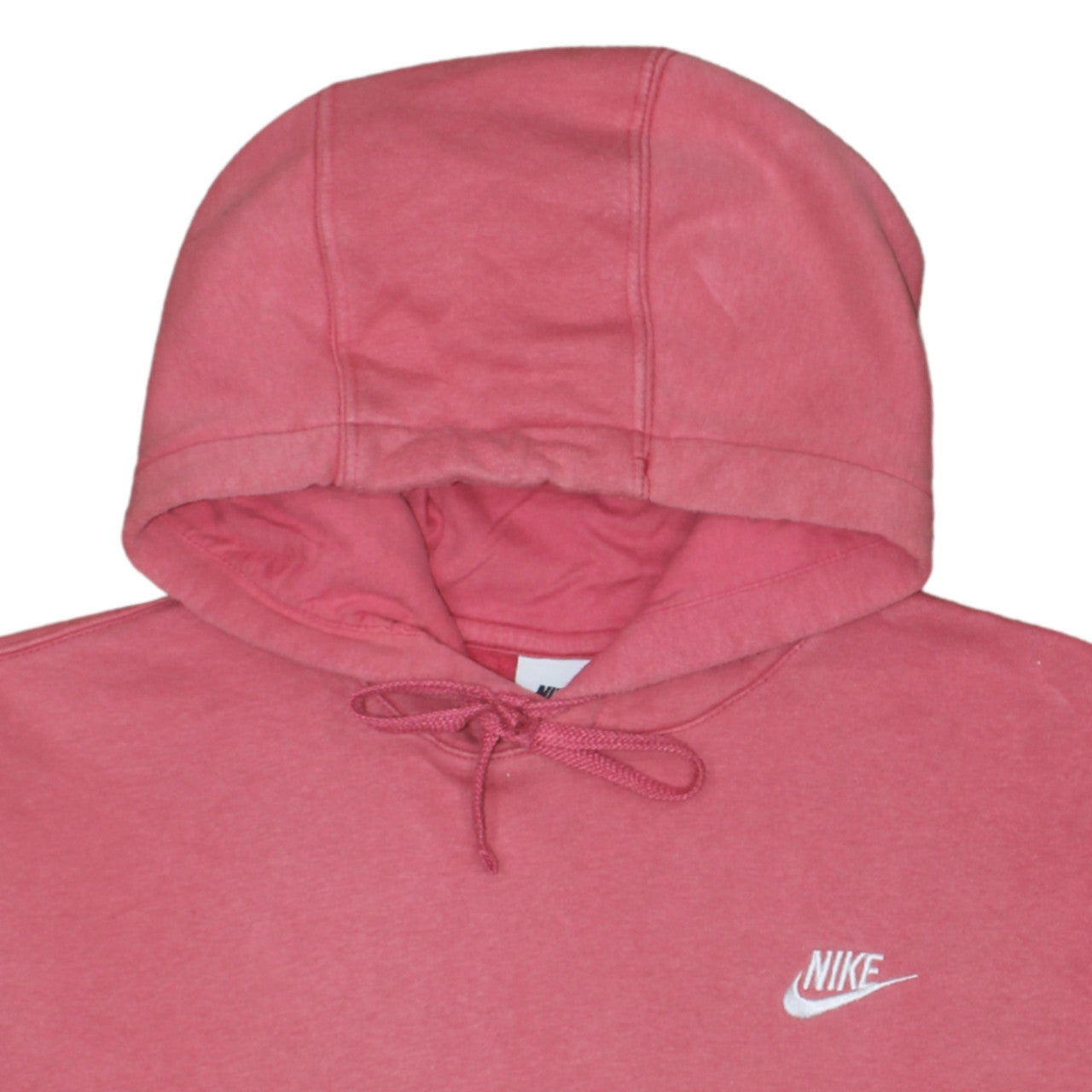 Nike Women's Pink Pullover Hoodie Medium Cotton Blend